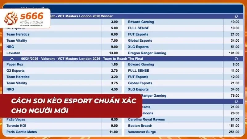 Soi Kèo Esport | Kinh Nghiệm Cược Thể Thao Điện Tử Hiệu Quả 4 Phương pháp soi kèo đúng đắn giúp người chơi nhập cuộc đầy tự tin